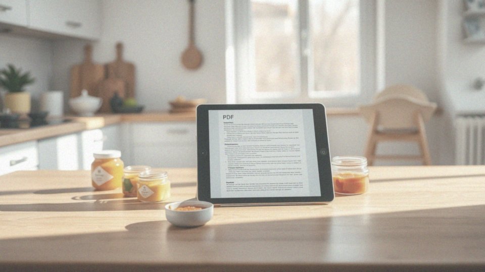 Gdzie można znaleźć jadłospis dla niemowlaka w formie PDF?
